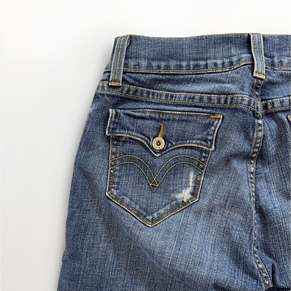 Levi’s 542 Tilted Flare Barrel Jeans Women’s Size 8 Medium Wash Denim 26” Inseam - Picture 6 of 13